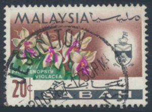 Sabah Malaysia SC# 23 Used   Orchids Flowers   see details & scans