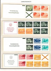 Suriname # C75a, C76a C77a, C77b,  Definitives Booklets, Mint NH