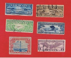 #C7-C12  VF used   Air Mail  Free S/H 