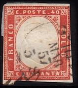 Italy, Sardinia, #13c, used, CV $140.00