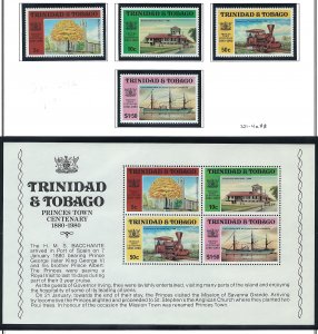 Trinidad & Tobabo Scott 321-324aa MNH Complete Set