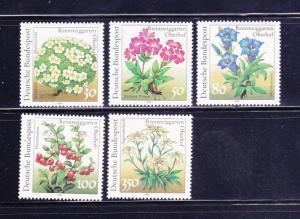 Germany 1630-1634 Set MNH Flowers