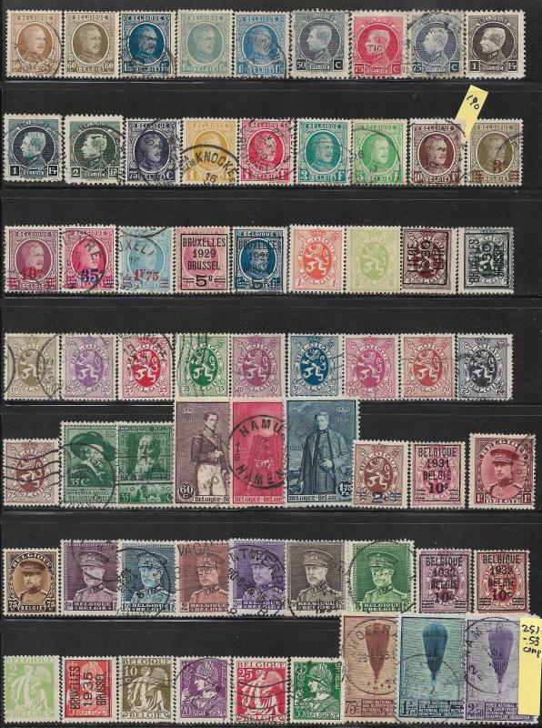 Belgium collection of 1326 DIFFERENT 2017 SCV $825.00 + -see descrip. -price cut