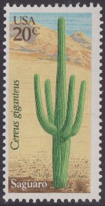 US 1945 Desert Plants Saguaro 20c single MNH 1981