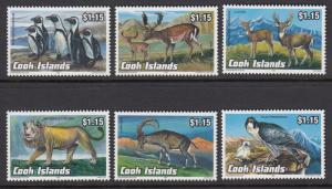 Cook Islands 1119-24 Wildlife mnh
