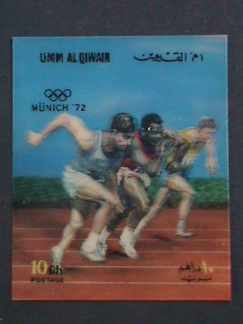 ​UMM AL QIWAIN- 1972-OLYMPIC GAMES MUNICH'72  MINT 3-D STAMP VERY FINE