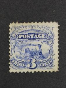 US #114 PURPLE CANCEL USED $ LOT #5682