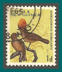 Papua New Guinea 1965 Bowerbird, 1d used  188,SG61