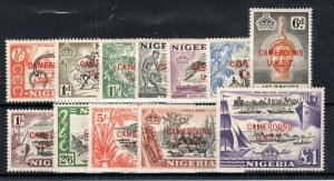 Cameroon 1960-61 Nigeria opt set SG T1-T12 MH