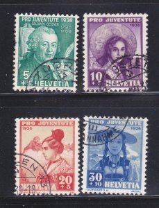 Switzerland B91-B94 Set U Various (A)