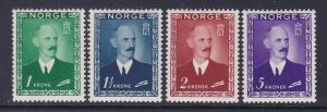 Norway 275-78 Mint OG 1946 King Hakon VII Full Set VF Scv $120.00