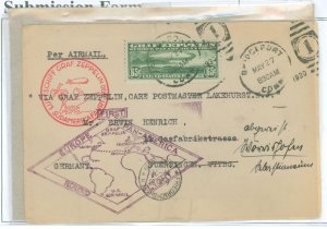 US C13 1930 Airmail/Postcard, First Flight, Scott C13, unwmk., green, ty. I, photo of sender on back