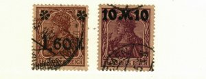 Germany #133, 136 used