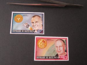 Burkina Faso 1973 Sc 314,321 space MNH