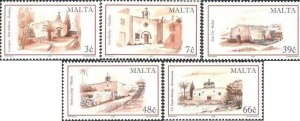Malta 2004 MNH Stamps Scott 1164-1168 Architecture Chapels