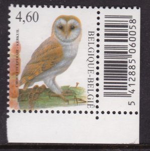 Belgium, Fauna, Birds, Owls MNH / 2010