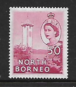 NORTH BORNEO    271 MNH CLOCK TOWER ISSUE