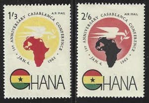 Ghana #C5-6, Casablanca, Mint - H**-