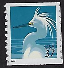 Catalog # 3829  Coil Stamps snowy Egret