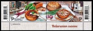 BELARUS 2024-05 FOLKLORE Culture Culinary: Belarusian Cuisine. Bottom Pair, MNH