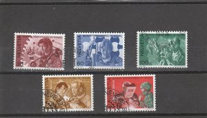 Switzerland  Scott#  3O105-3O109  Used  (1975-88 Int'l Labor Bureau)