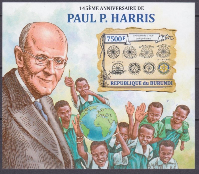 2013 Burundi 3122/B348b 145 years old Paul Harris 15,00 €