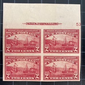 US Stamps-SC# 373 - MNH - Block Of 4 - Imprint Block - SCV =  $200.00