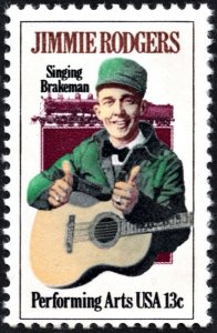 SC#1755 13¢ Jimmie Rodgers Single (1978) MNH