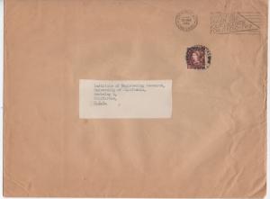 Great Britain  Scott # 320 single  used on a large envelope