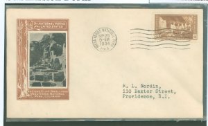 United States #743 On Cover  (First Day Cover)