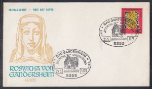 Germany Scott 1117 FDC - Roswitha of Gandersheim