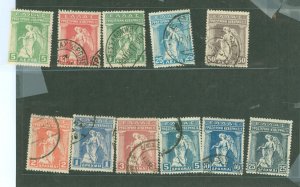 Greece #249-59 Used Single (Complete Set)