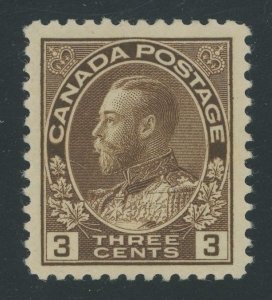 Canada 108 - 3 cent Admiral - VF Mint hinged