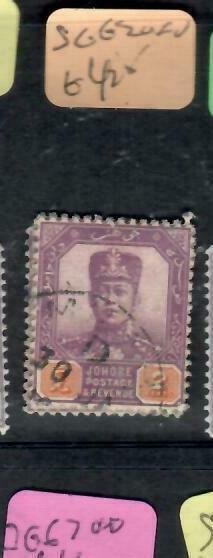 MALAYA JOHORE (P1107B)   SULTAN   2C   SG 62      VFU 