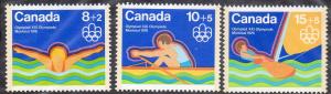 Canada  Scott  B4-B6  MNH 