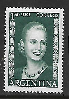 ARGENTINA  608  MINT HINGED ,  EVA PERON