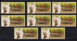 ISRAEL STAMPS 2011 ENDANGERED ANIMALS ATM LABEL MACHINE  8 ROE DEER FAUNA