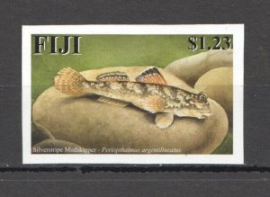 Oz0402 Imperf 2002 Fiji Fauna Fish & Marine Life Silverstripe Mudskipper 1St Mnh