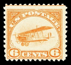 Scott C1 1918 6c Jenny Airmail Issue Mint Fine OG NH Cat $110