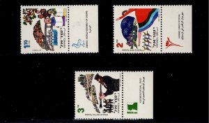 Israel Scott #1315-17, Tab Singles 1997 Complete FVF MNH
