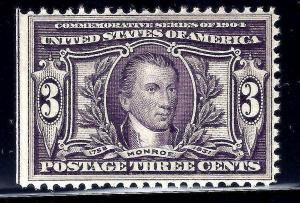  U.S. 325 FVF MNH (0107) 