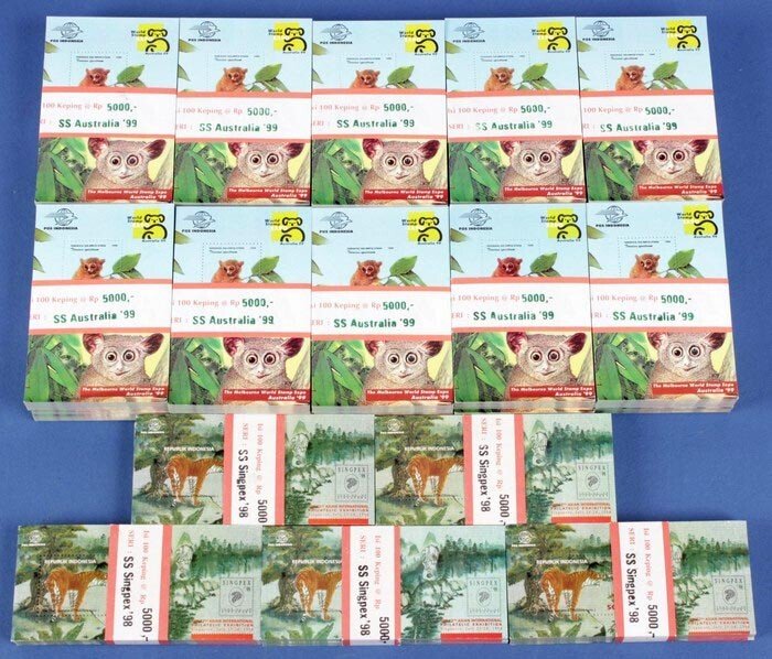 Indonesia Philatelic Exhibition 5000Rp M/Sheets (2500). SG MS2511 cat £7000. 