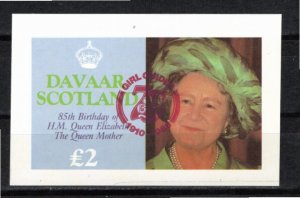 Davaar Island locals 1985 MNH Two pound Souvenir sheet