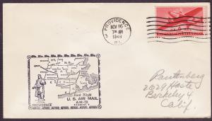 C25 A.M. 79 cacheted first flight cover