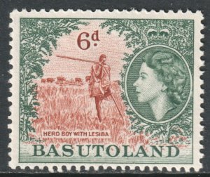 Basutoland Scott 51 - SG48, 1954 Elizabeth II 6d MH*