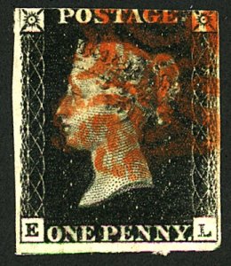 GB #1 USED PENNY BLACK