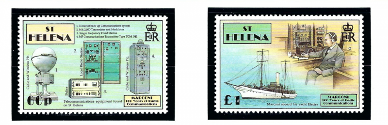 St Helena 670-71 MNH 1996 Radio Communications