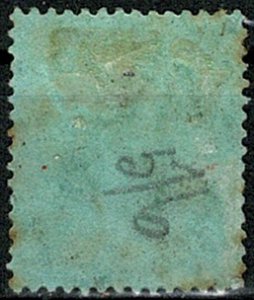 MAURITIUS 1913-22 KG V 1r BLACK on GREEN (DIE II) VFU SG 201b Wmk.MCCA VGC