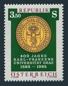 Austria 1299 two stamps, MNH. Mi 1799. Karl Franzens University, Graz, 1984.