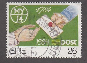 Ireland # 602, Post Office Bicentennial, Used, 1/2 Cat.